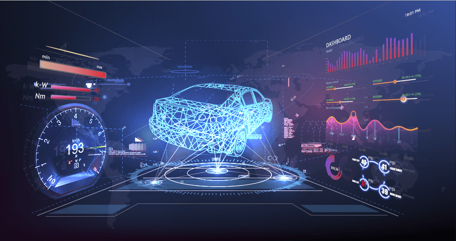 Illustration comparing the speed of a masternode with the speed of a sports car